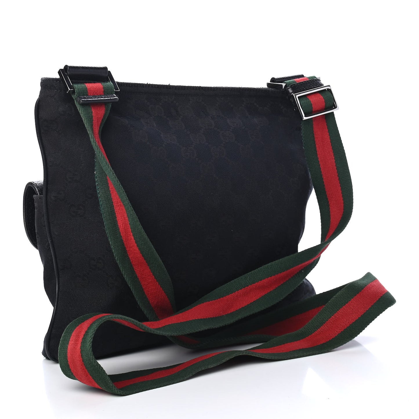Monogram Signature Web Small Messenger Black