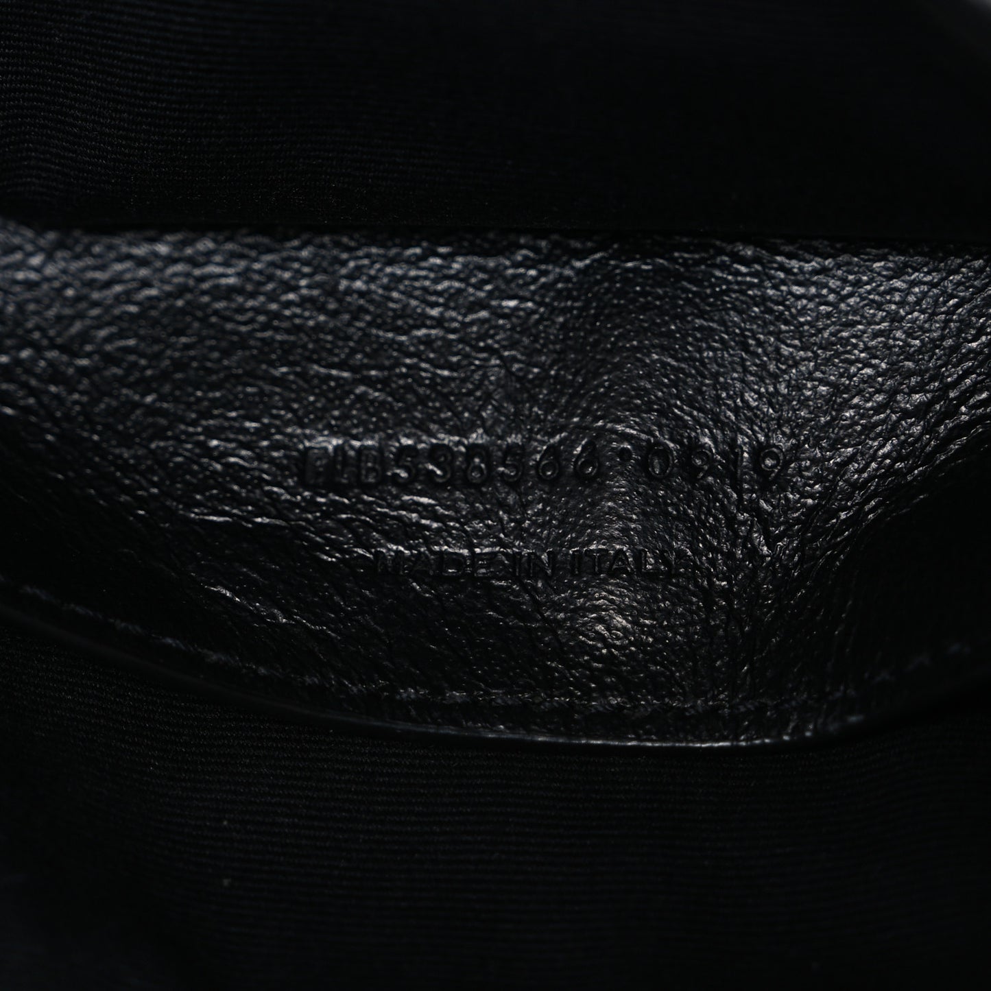 Crinkled Calfskin Matelasse Monogram Baby Niki Chain Satchel Black