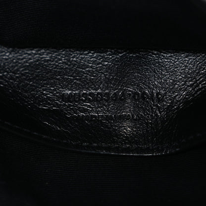 Saint Laurent Crinkled Calfskin Matelasse Monogram Baby Niki Chain Satchel Black 7 of 10