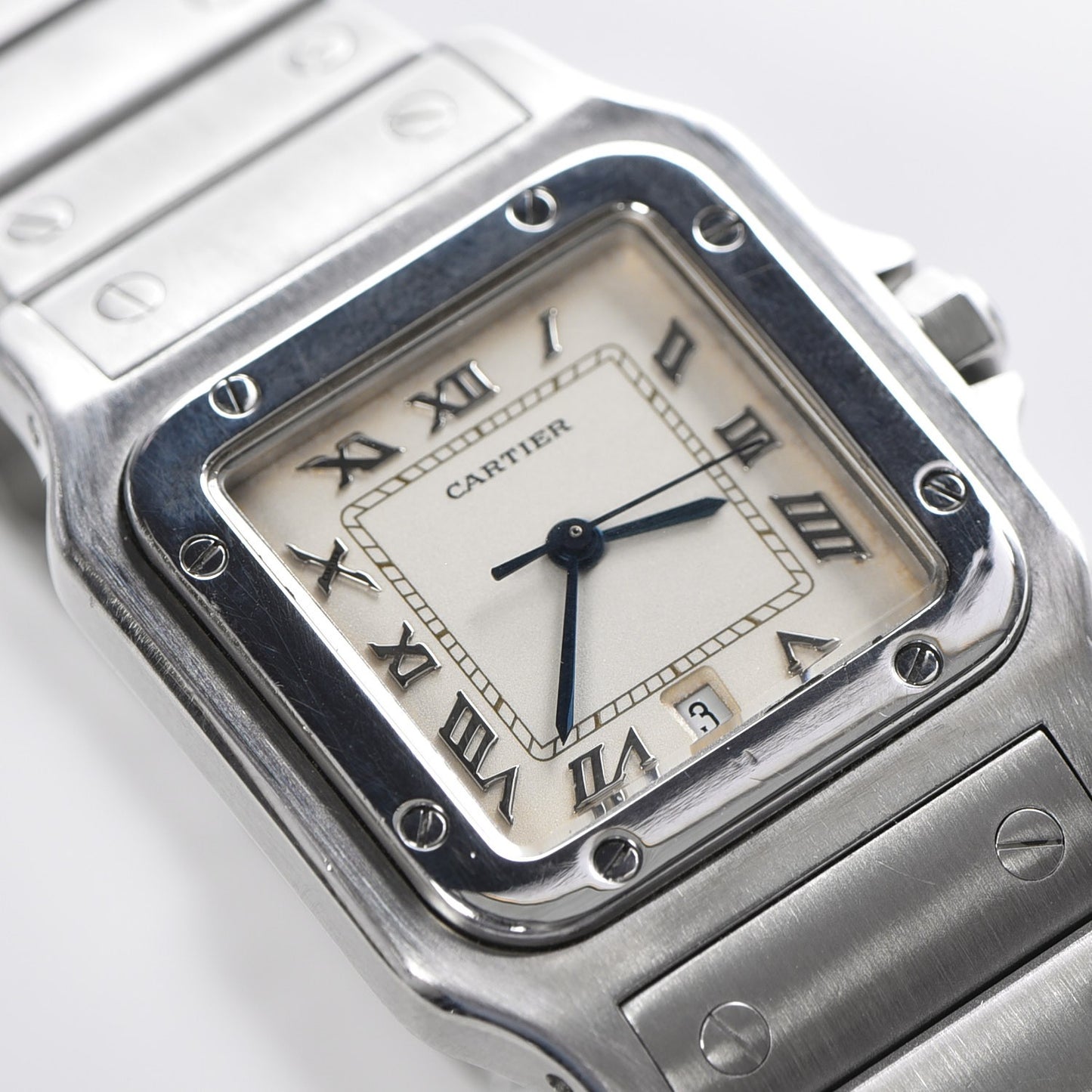 Stainless Steel 29mm Santos De Galbee Quartz Watch