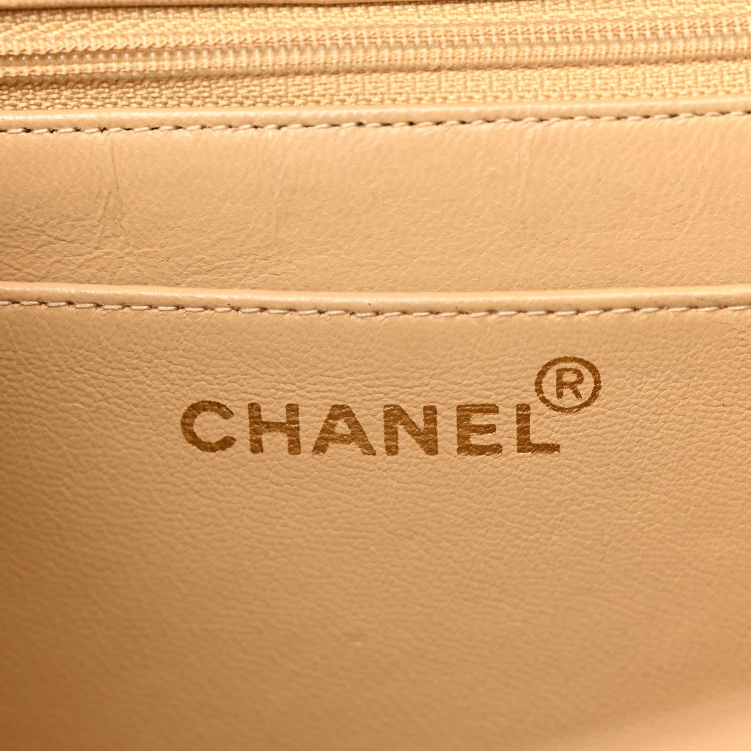 Chanel Lambskin Quilted Flap Shoulder Bag Beige 6 of 12