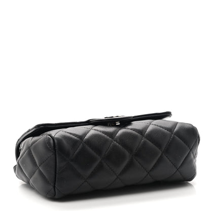 Chanel Lambskin Quilted Flap Cosmetic Case Black 4 of 8