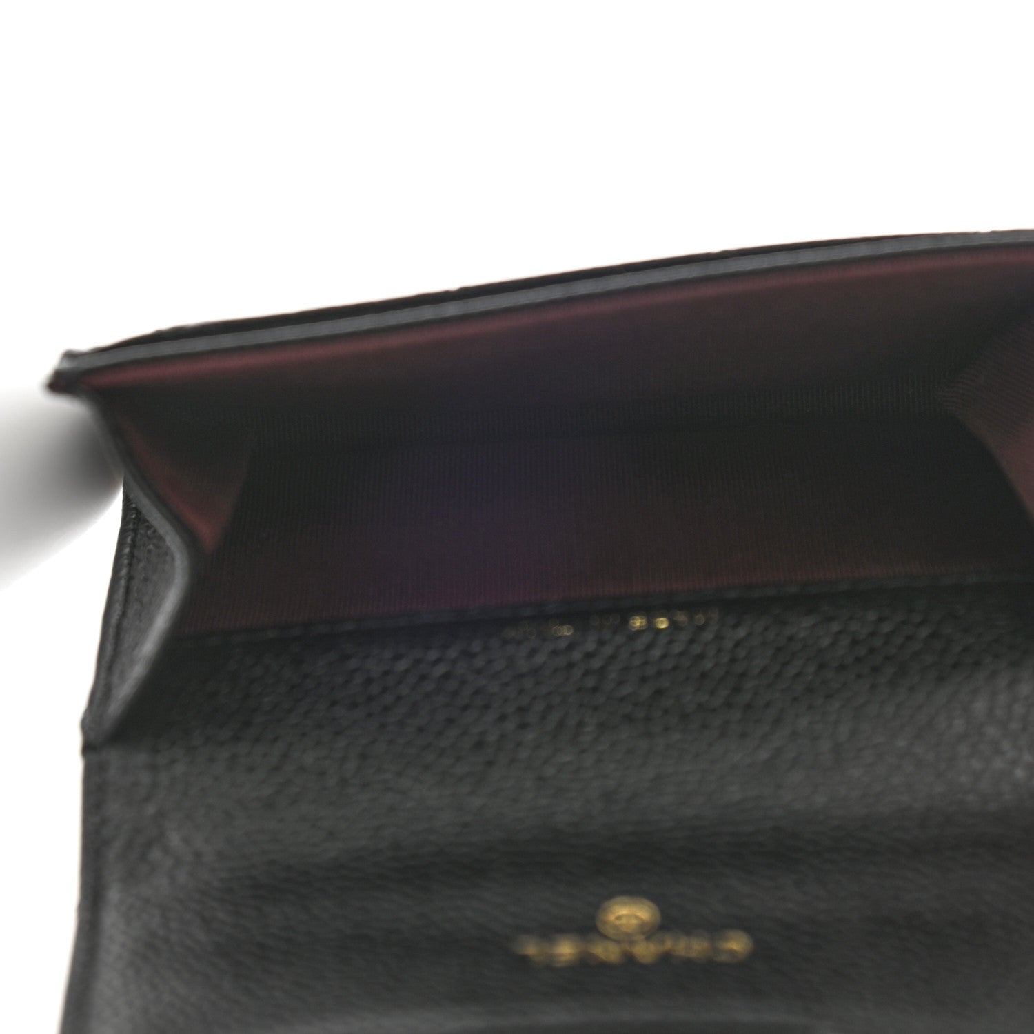 Chanel Caviar Quilted Flap Card Holder Wallet Black 5 of 7