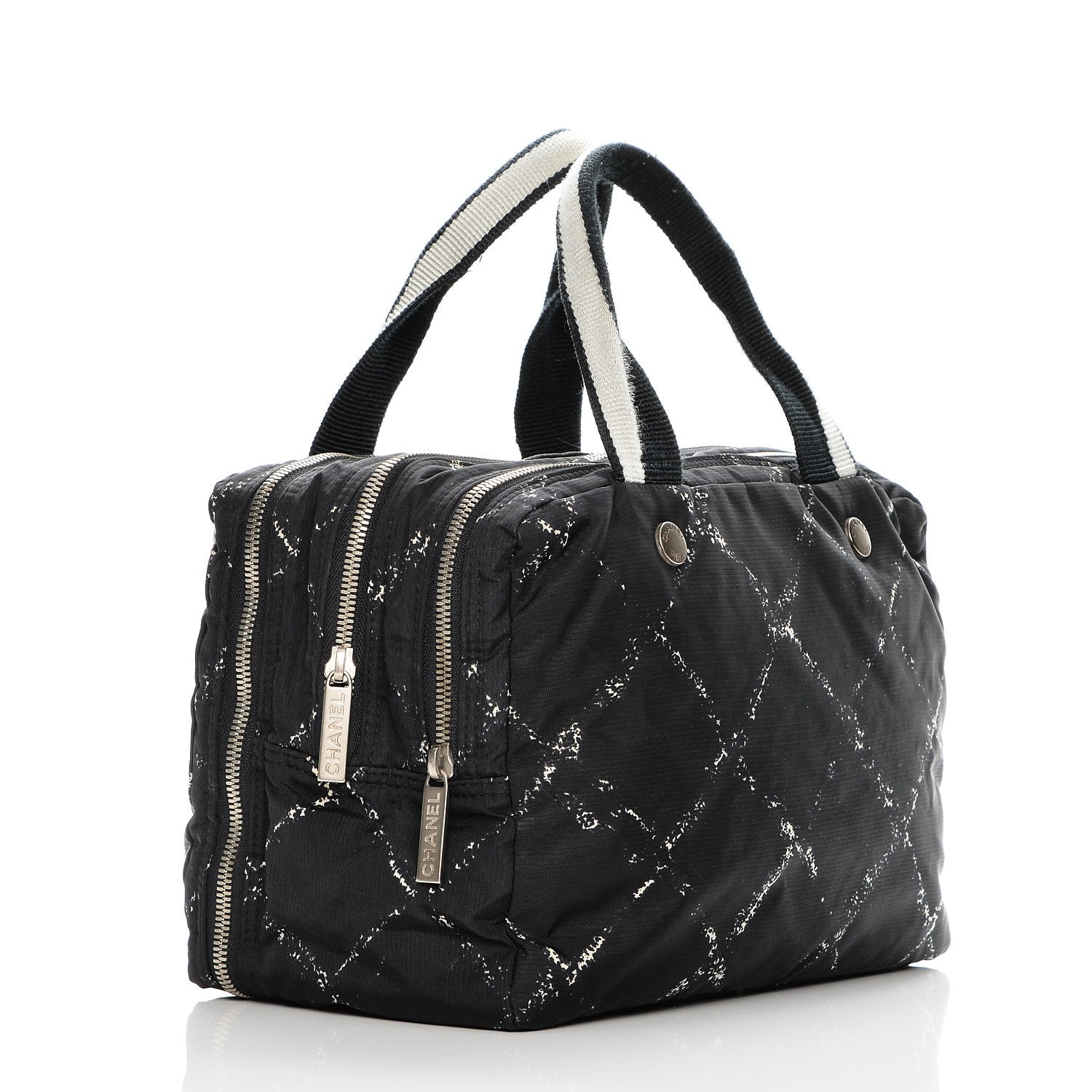Chanel Nylon Travel Small Toiletry Tote Black 5 of 12