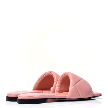 Bottega Veneta Nappa Quilted Rubber Lido Flat Sandals 38 Blossom 3 of 6
