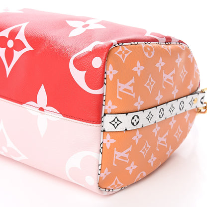 Louis Vuitton Monogram Giant Speedy Bandouliere 30 Rouge 8 of 10