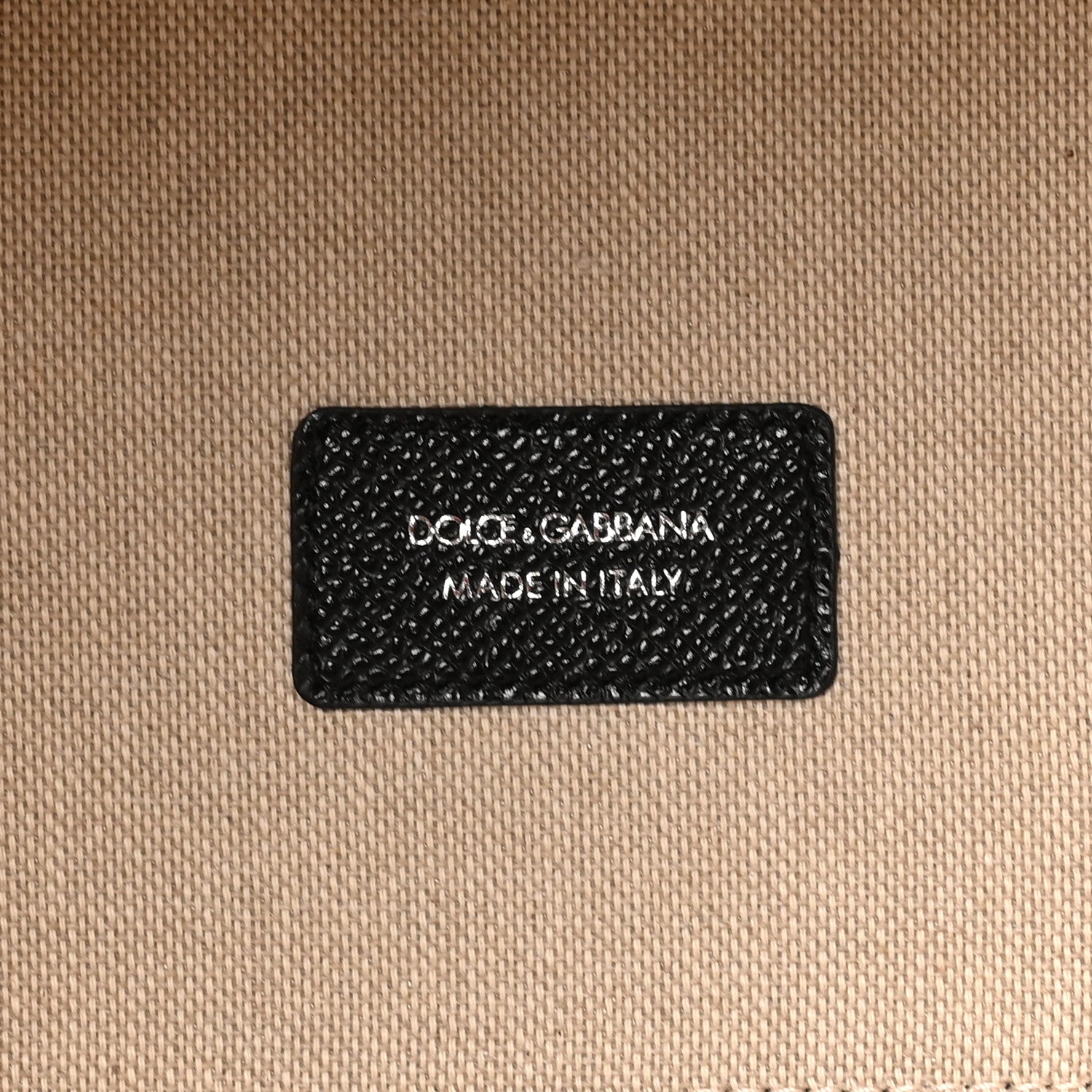 Dolce & Gabbana Salt & Pepper Canvas Alpine Calfskin Atene Shopping Bag Naturale Black 7 of 10