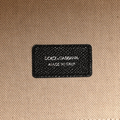 Dolce & Gabbana Salt & Pepper Canvas Alpine Calfskin Atene Shopping Bag Naturale Black 7 of 10