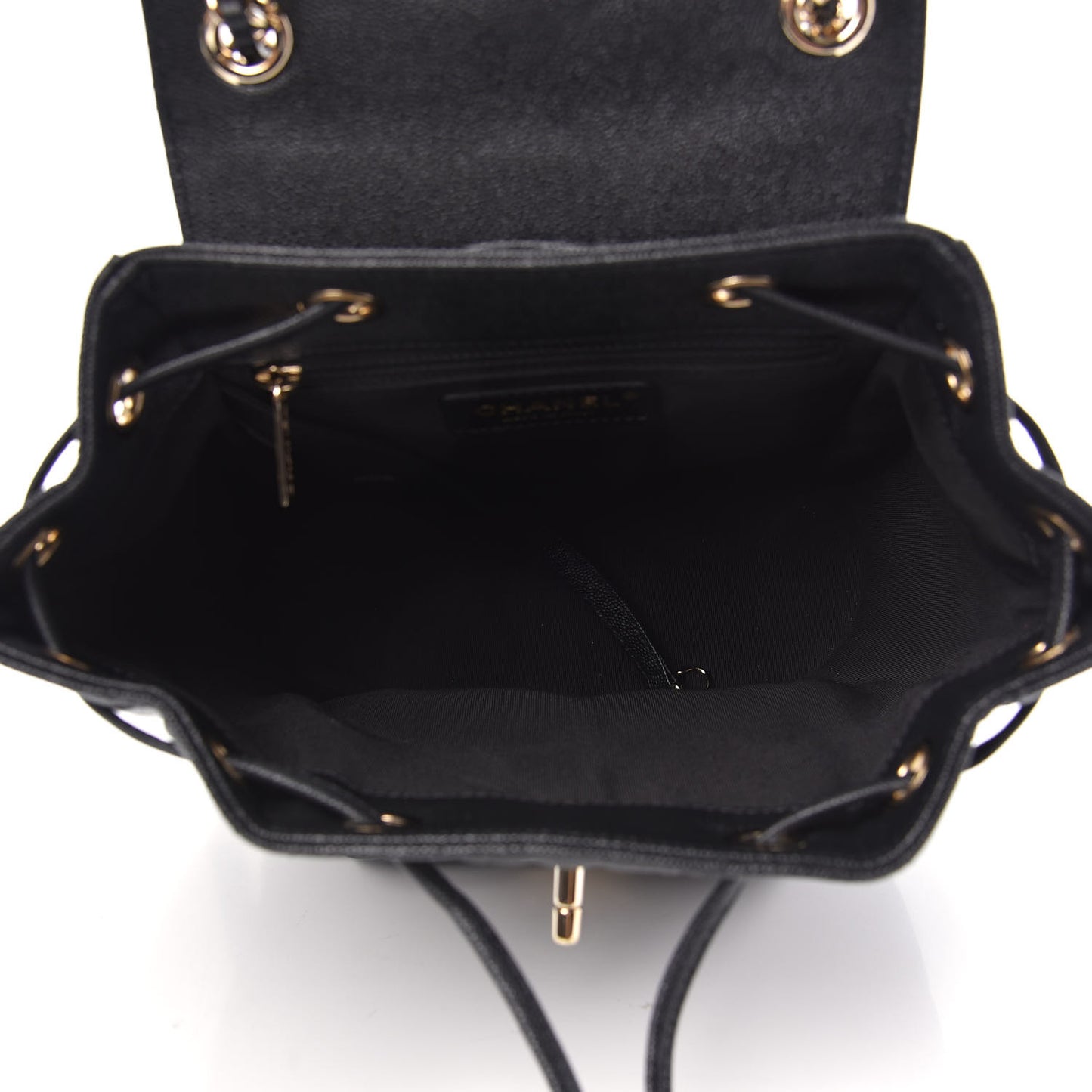 Caviar Quilted Backpack Bag Black