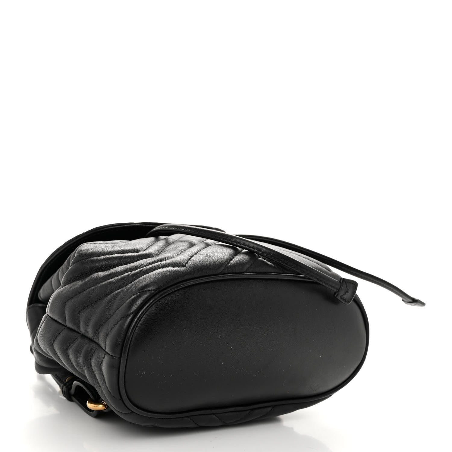 Gucci Calfskin Matelasse GG Marmont Flap Backpack Black 4 of 10