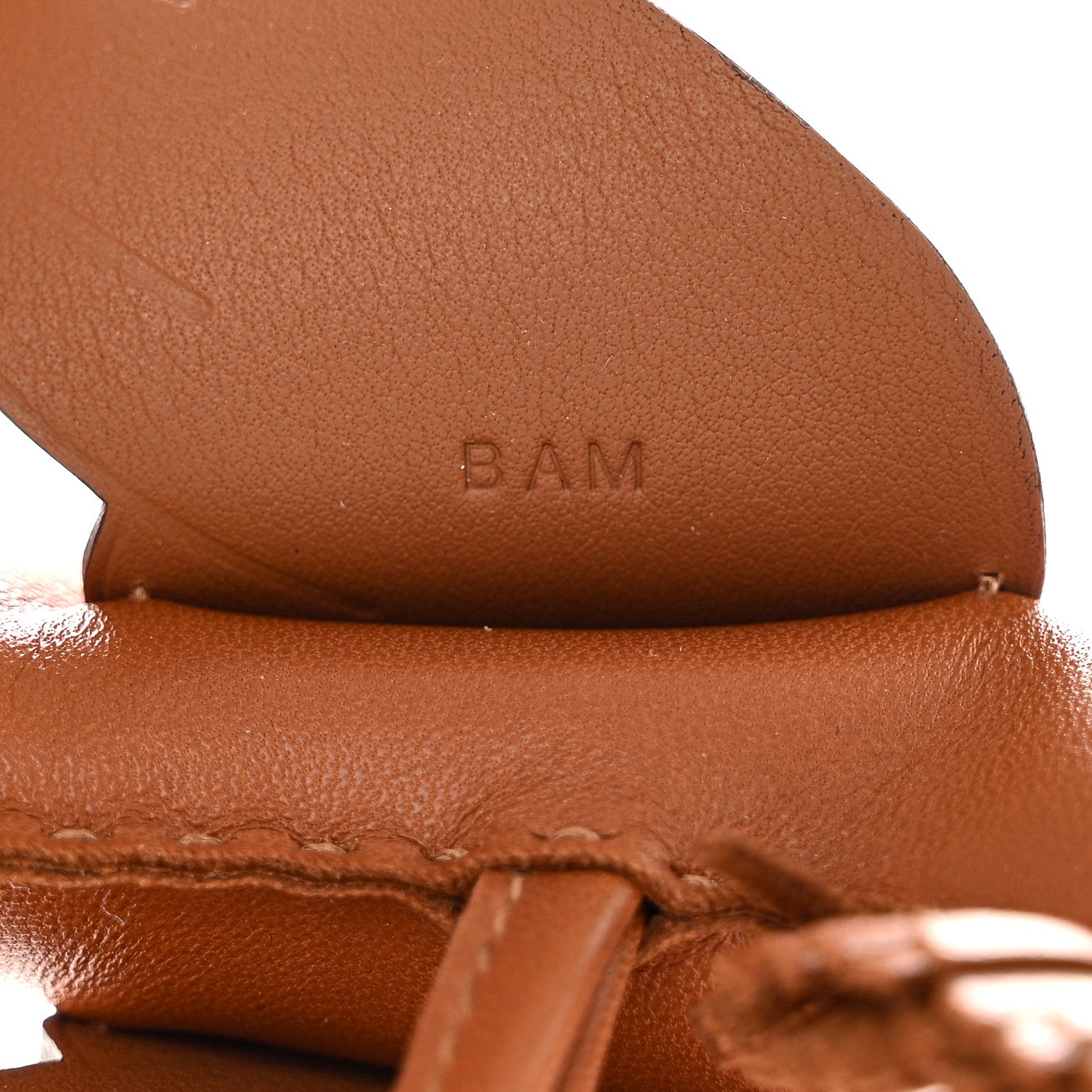 Hermes Milo Lambskin Grigri Rodeo Pegase Horse Bag Charm MM Gold 4 of 5