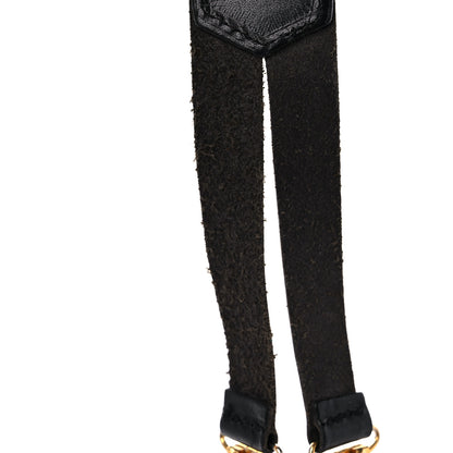 Chanel Elastic Logo Suspenders Beige Black 6 of 12