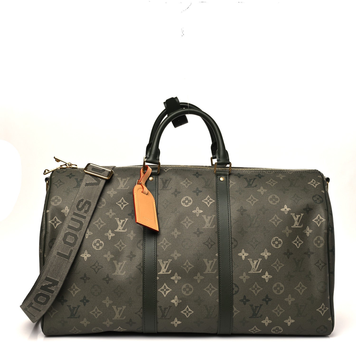 Louis Vuitton Monogram Surplus Keepall Bandouliere 50 Khaki Green 1 of 9