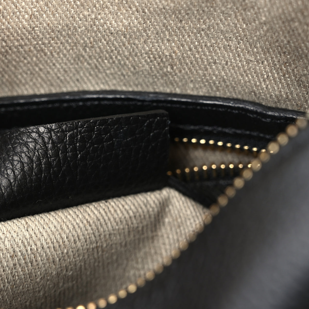 Calfskin Small Marcie Satchel Black