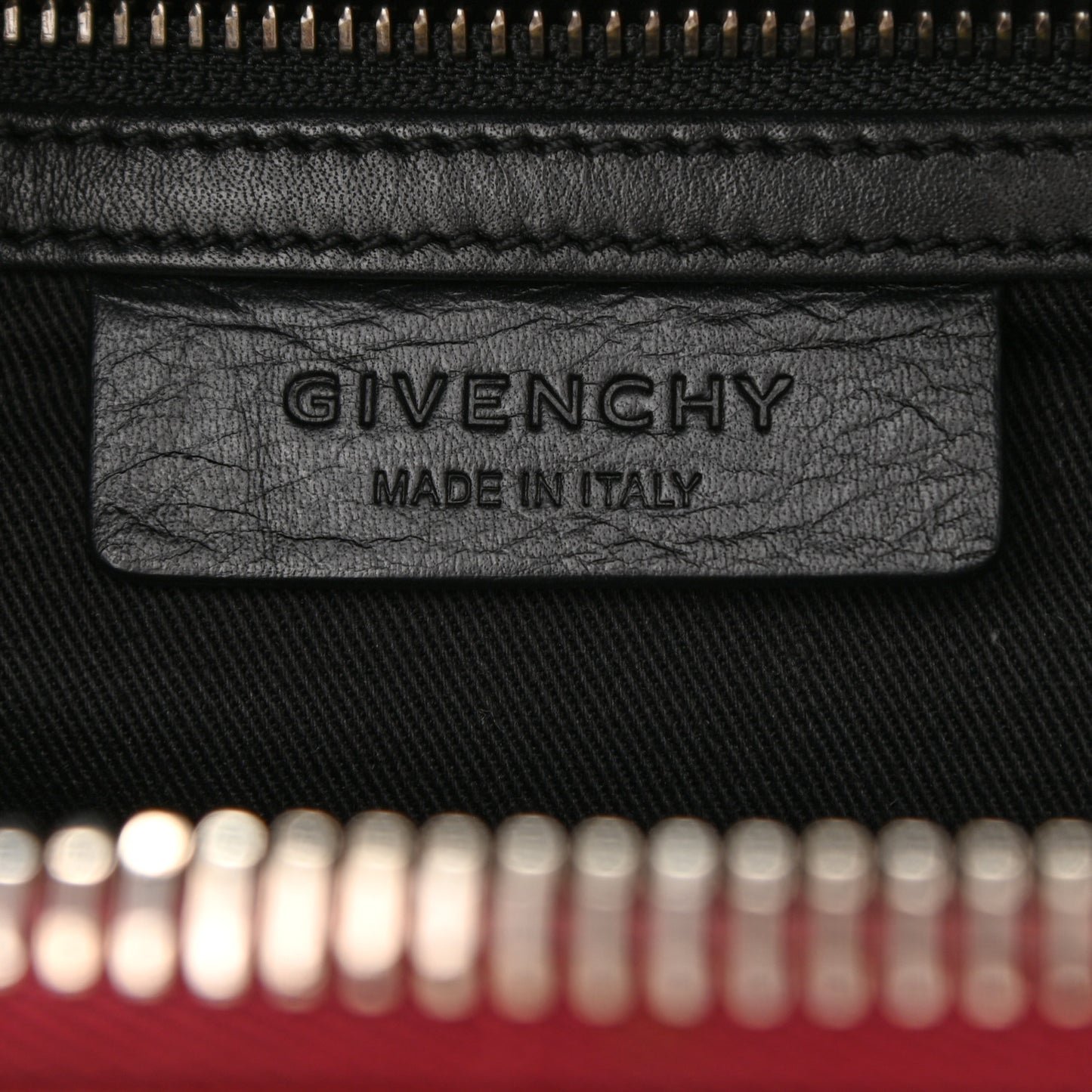 Shiny Lord Calfskin Small Antigona Burgundy