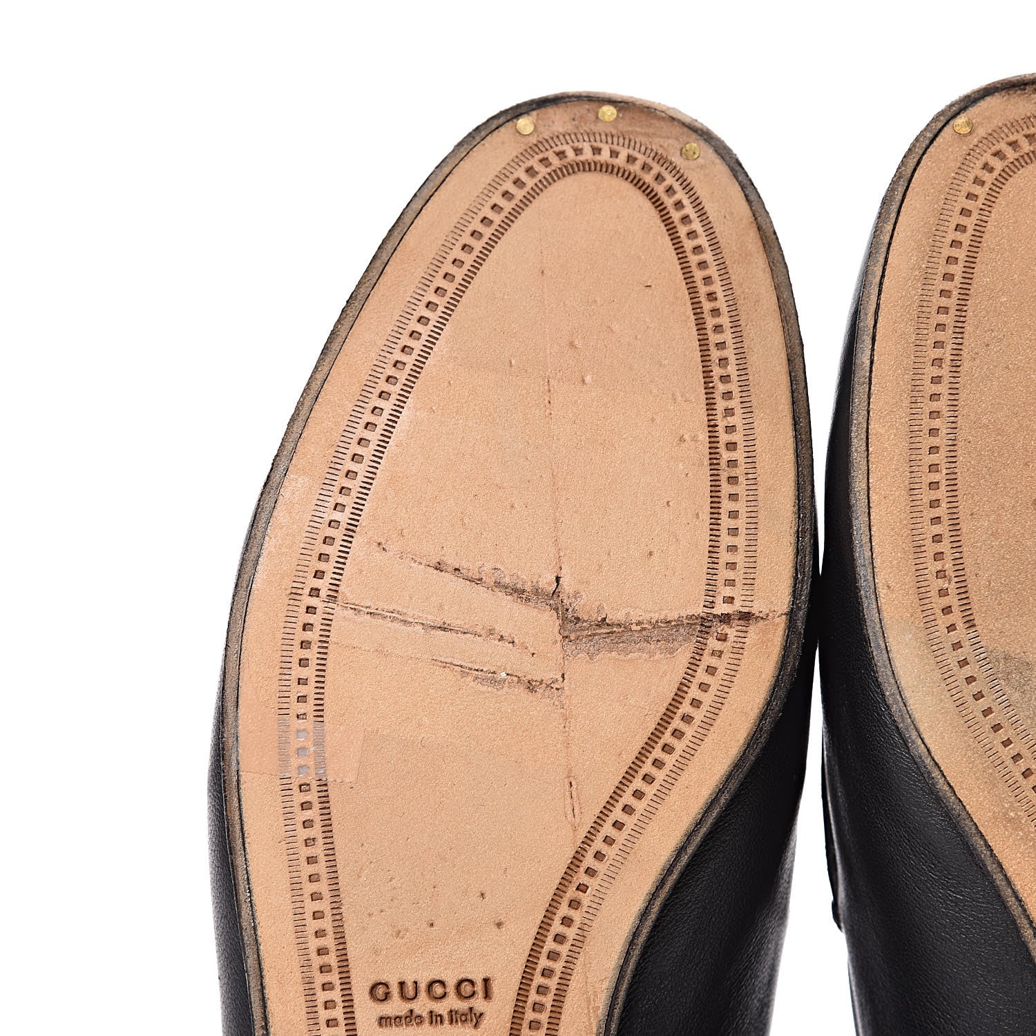 Gucci Lambskin Womens Brixton Horsebit Loafers 36 Black 12 of 16