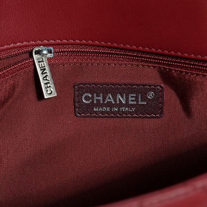 Chanel Calfskin Quilted Large Double Touch Flap Red 7 of 18