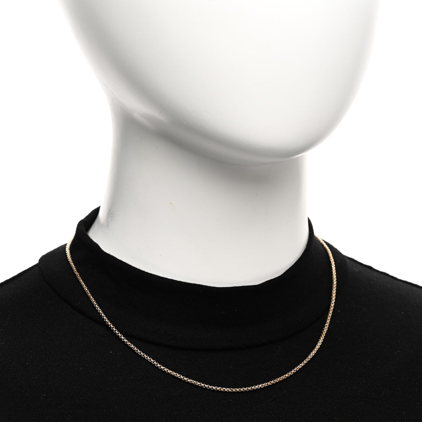 18K Yellow Gold 1.7mm Box Chain Necklace