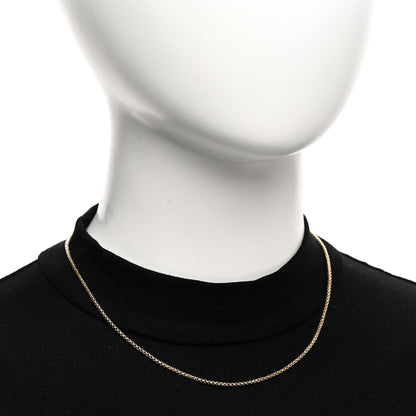 David Yurman 18K Yellow Gold 1.7mm Box Chain Necklace 2 of 4