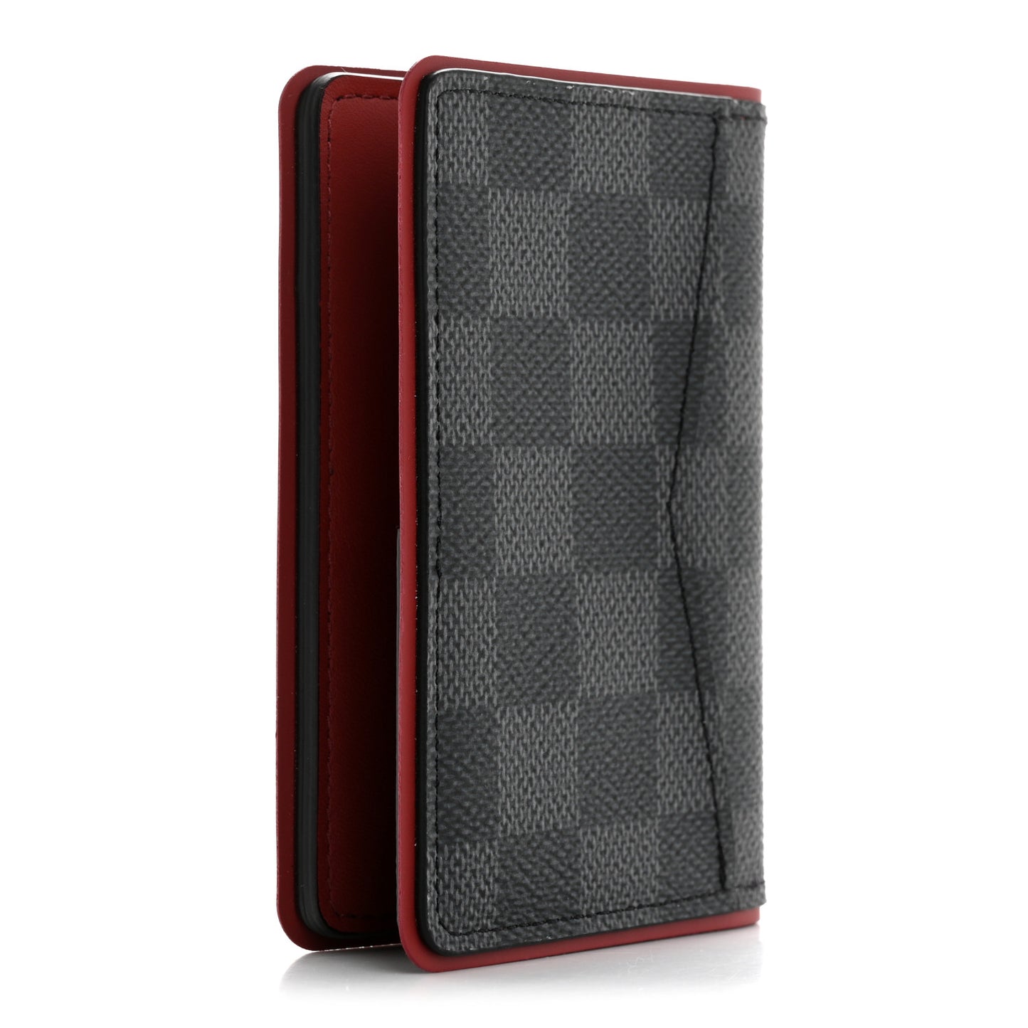 Damier Graphite Pocket Organizer Bordeaux