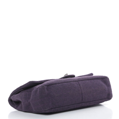 Chanel Jersey Coco's Croc 2.55 Reissue 226 Flap Purple 4 of 14