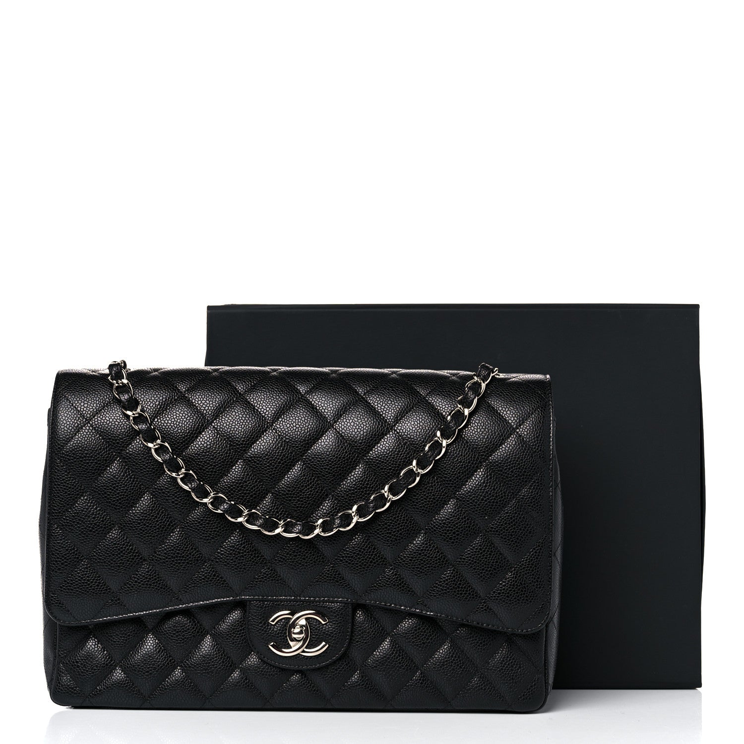 Chanel Caviar Quilted Maxi Double Flap Black 10 of 10