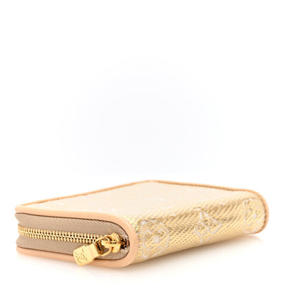 Louis Vuitton Hollographic Monoglam Zippy Coin Purse Wallet Beige 4 of 7