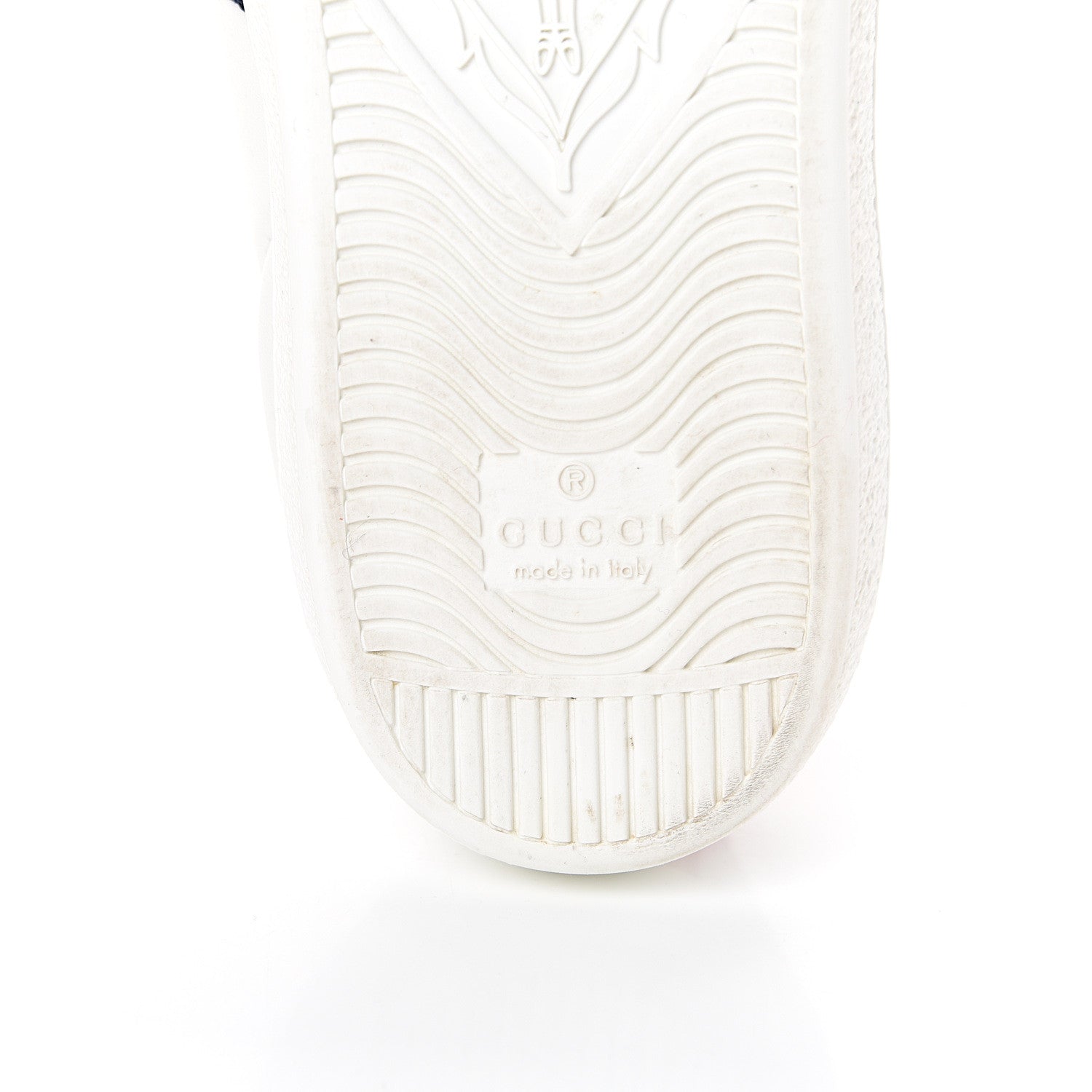 Gucci Calfskin Ayers Blind For Love Embroidered Womens Ace Sneakers 38 White 6 of 8