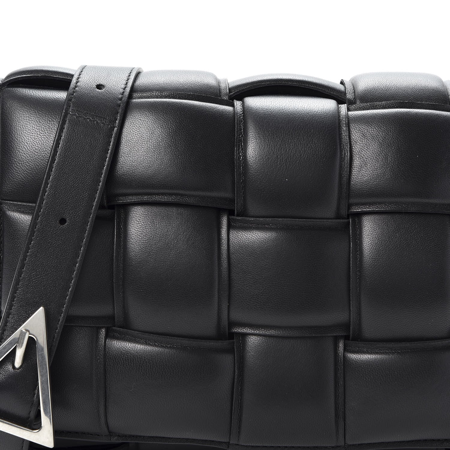 Bottega Veneta Nappa Maxi Intreccio Padded Cassette Crossbody Bag Black 8 of 8
