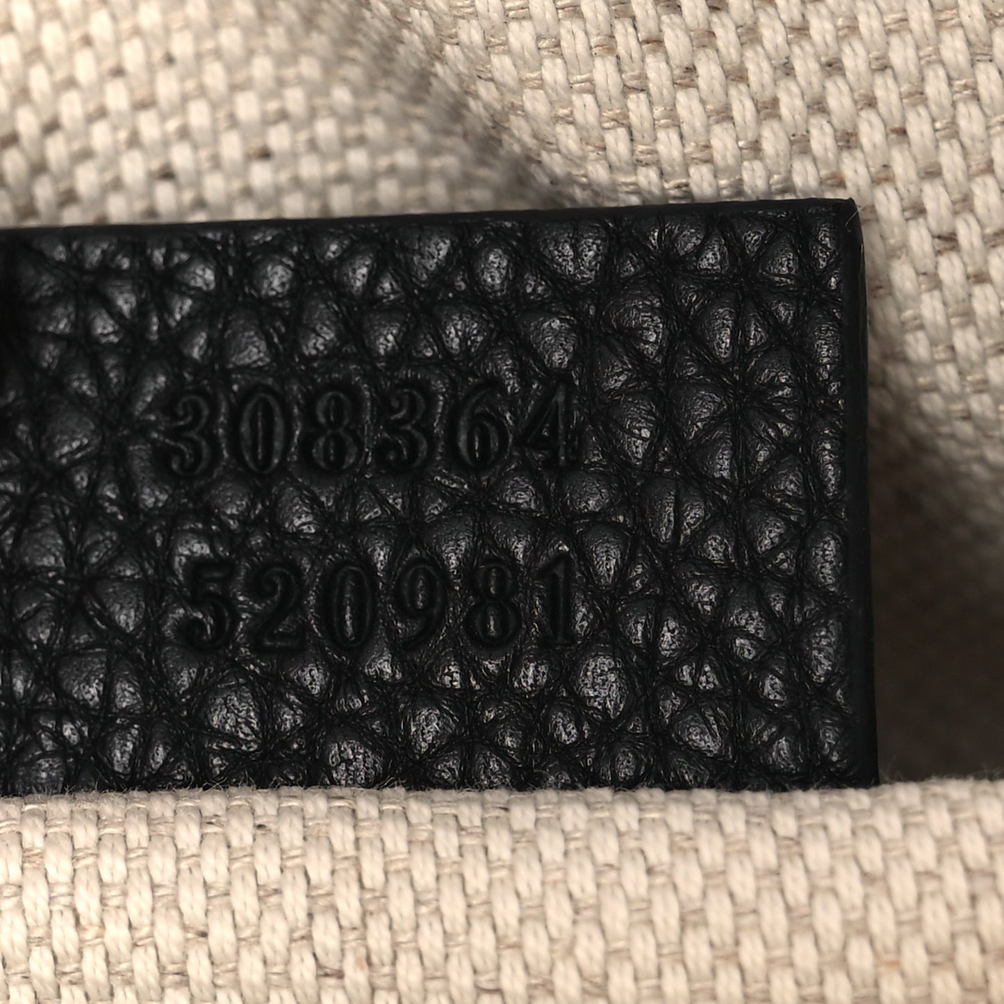 Pebbled Calfskin Small Soho Disco Bag Black
