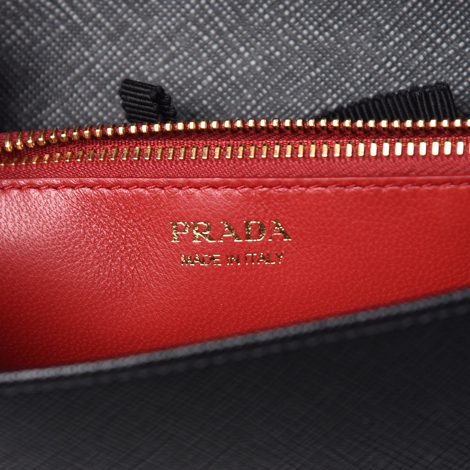 Prada Saffiano Lux Chain Wallet Black 7 of 8