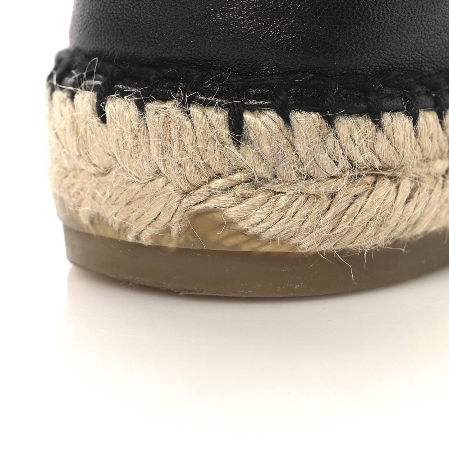 Lambskin Quilted CC Espadrilles 39 Black