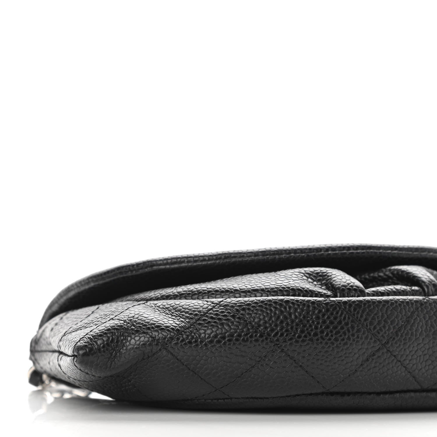 Chanel Caviar Half Moon Wallet On Chain WOC Black 20 of 22