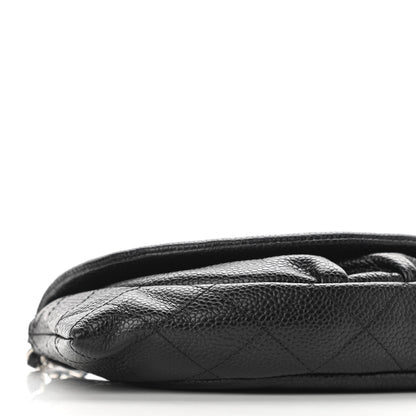 Chanel Caviar Half Moon Wallet On Chain WOC Black 20 of 22