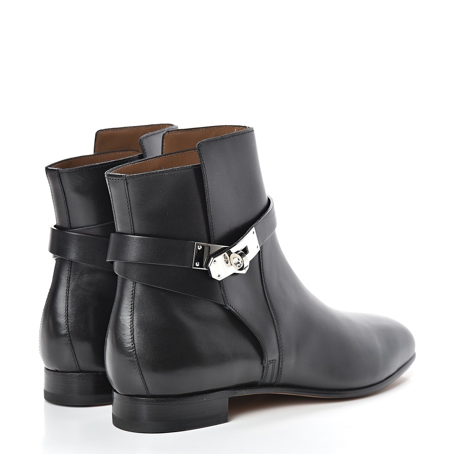 Calfskin Neo Low Boots 38 Black