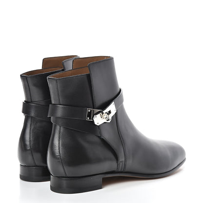 Hermes Calfskin Neo Low Boots 38 Black 4 of 8