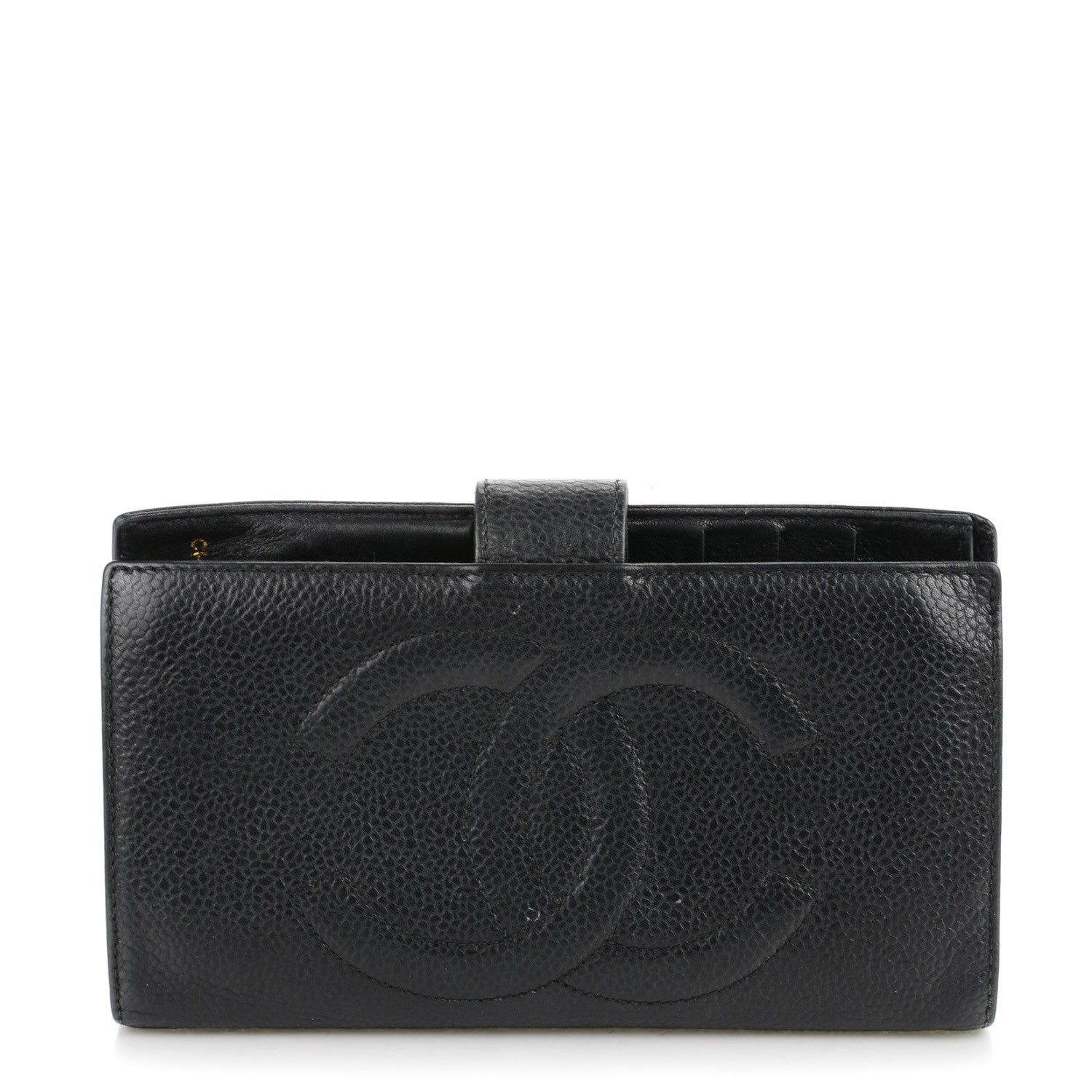 Chanel Caviar Timeless CC French Wallet Black 1 of 8