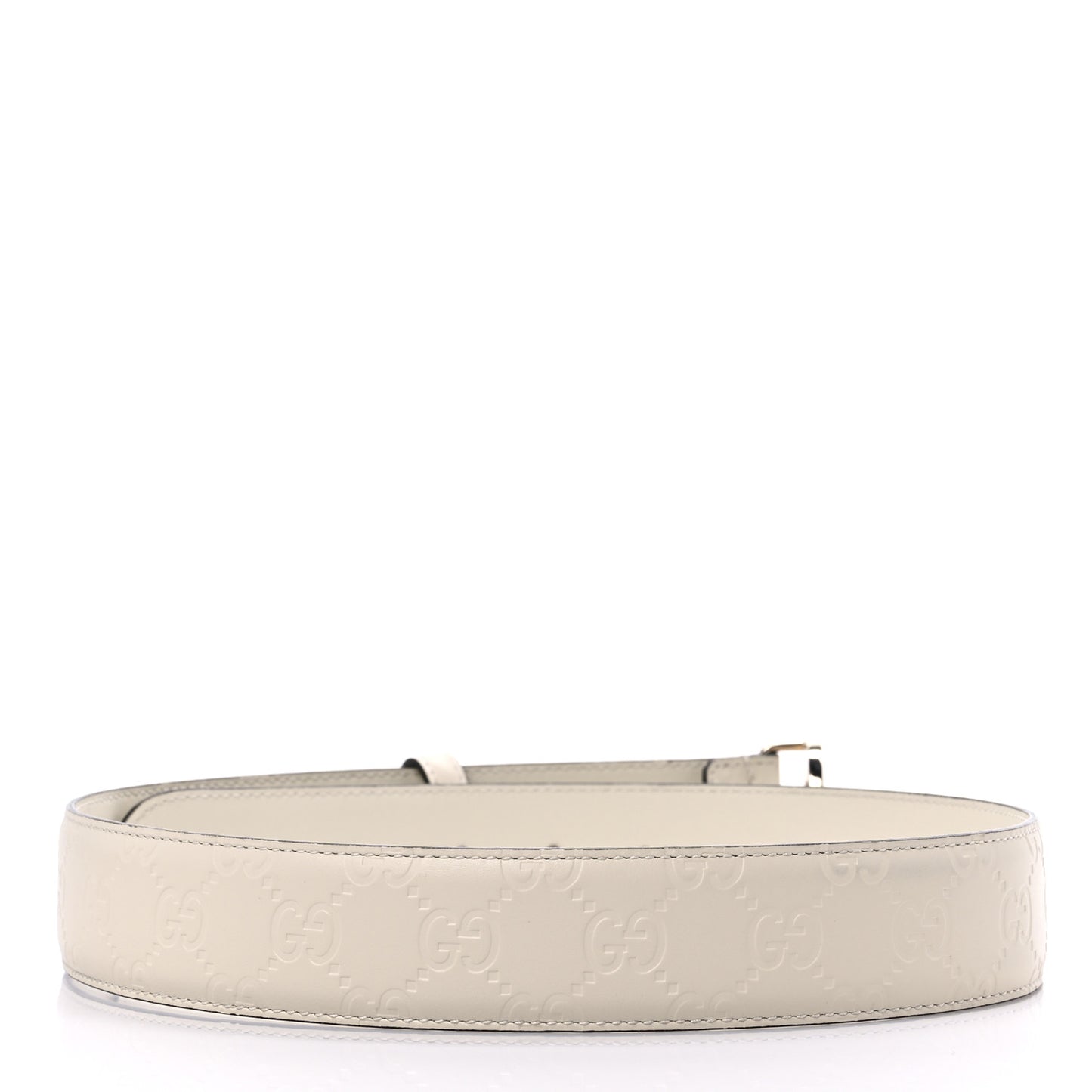 Guccissima Interlocking G Belt 75 30 Off White