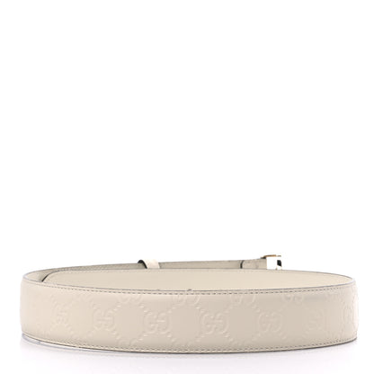 Gucci Guccissima Interlocking G Belt 75 30 Off White 2 of 6