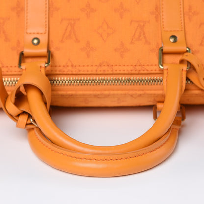 Louis Vuitton Denim Monogram Keepall Bandouliere 50 Ocre 11 of 11