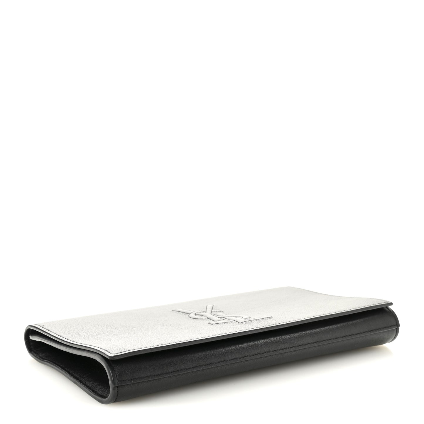 Calfskin Monogram Large Belle De Jour Clutch Black