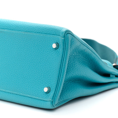 Hermes Togo Kelly Retourne 35 Turquoise 10 of 11