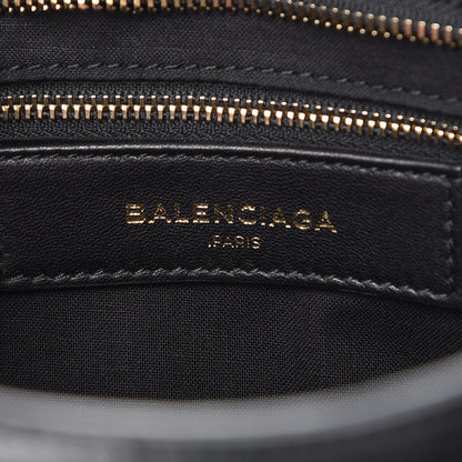 Balenciaga Calfskin Crocodile Embossed Classic Hardware City Black 6 of 8