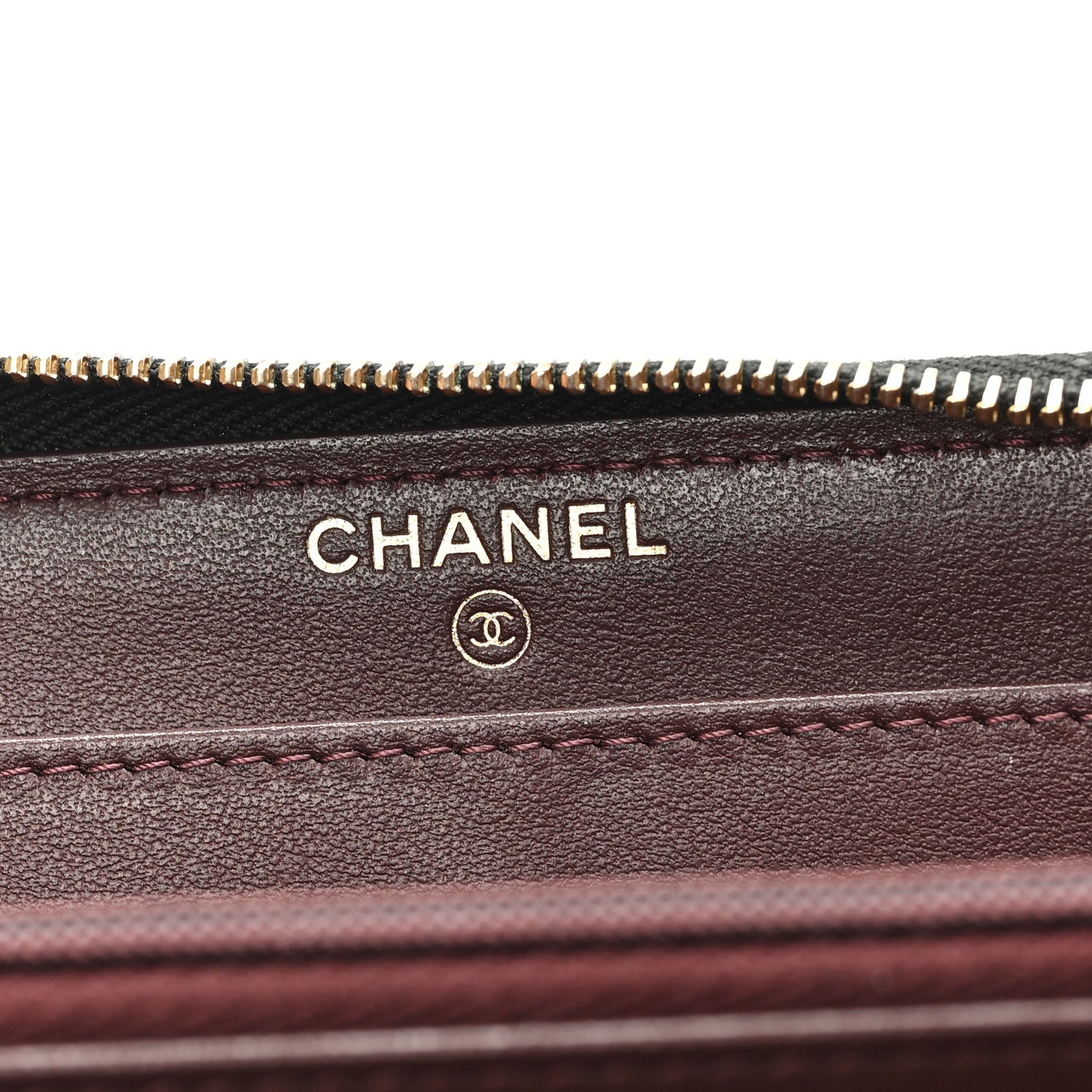 Chanel Caviar Quilted Large Gusset Zip Around Wallet Black 6 of 9
