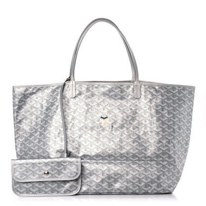 Goyard Goyardine Precious Metals Saint Louis GM Silver 1 of 12