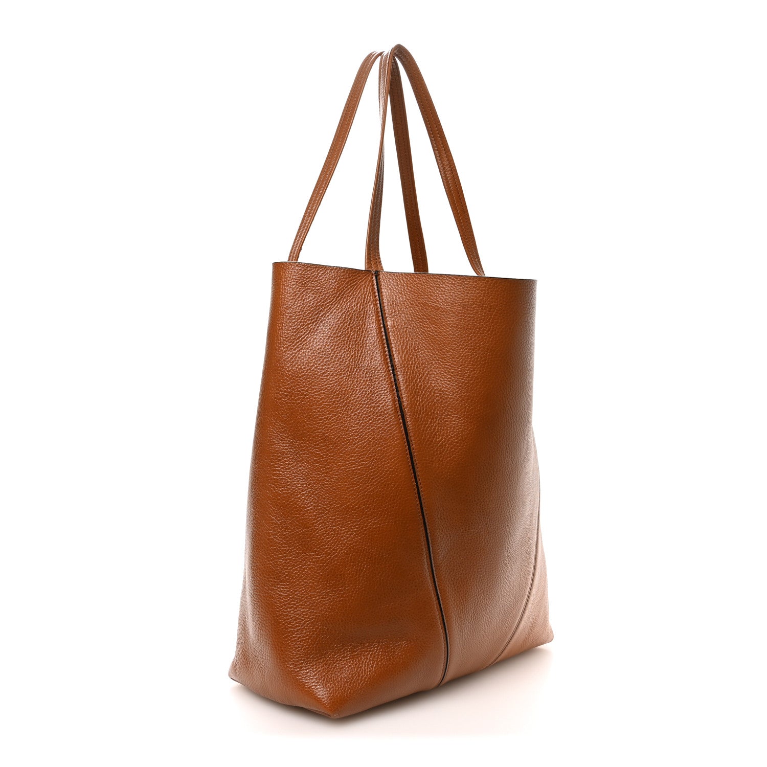 Chloe Grained Calfskin Large Spin Tote Clay Brown 3 of 10