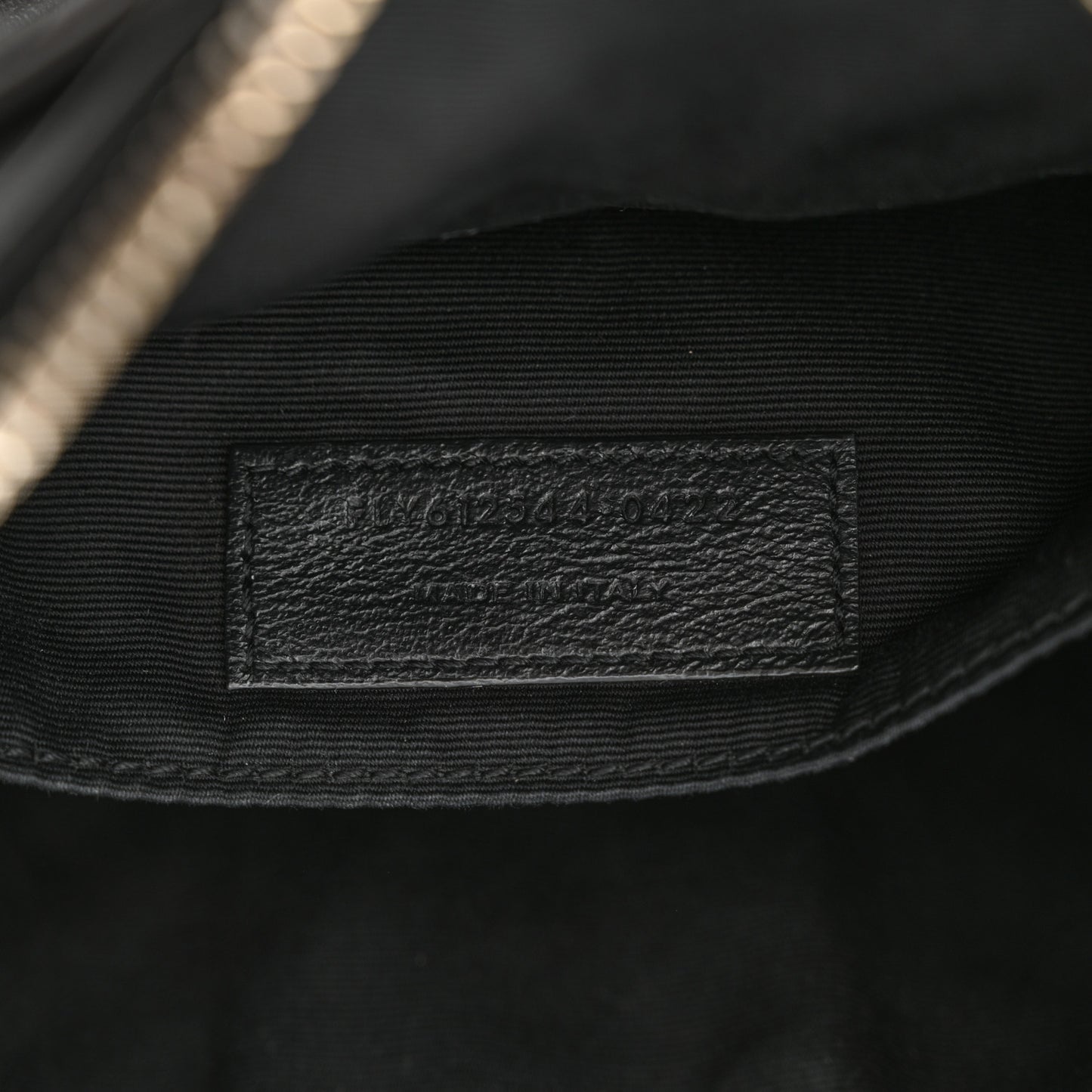 Calfskin Matelasse Monogram Lou Camera Bag Black