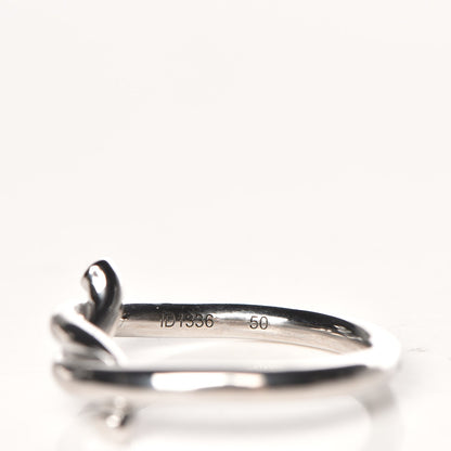 Cartier 18K White Gold Entrelaces Ring 50 5.75 5 of 6