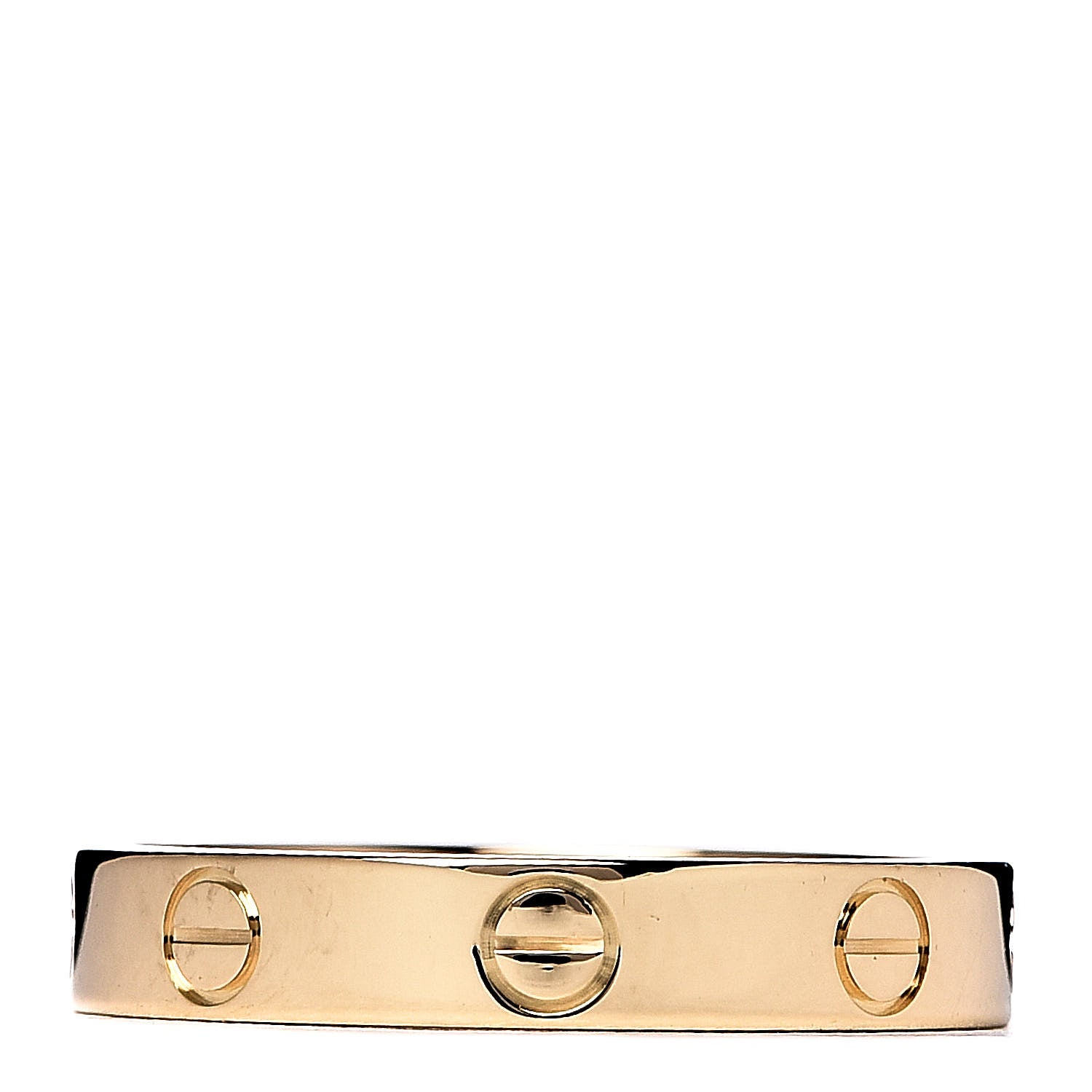 Cartier 18K Yellow Gold 3.5mm LOVE Wedding Band Ring 56 7.5 1 of 5