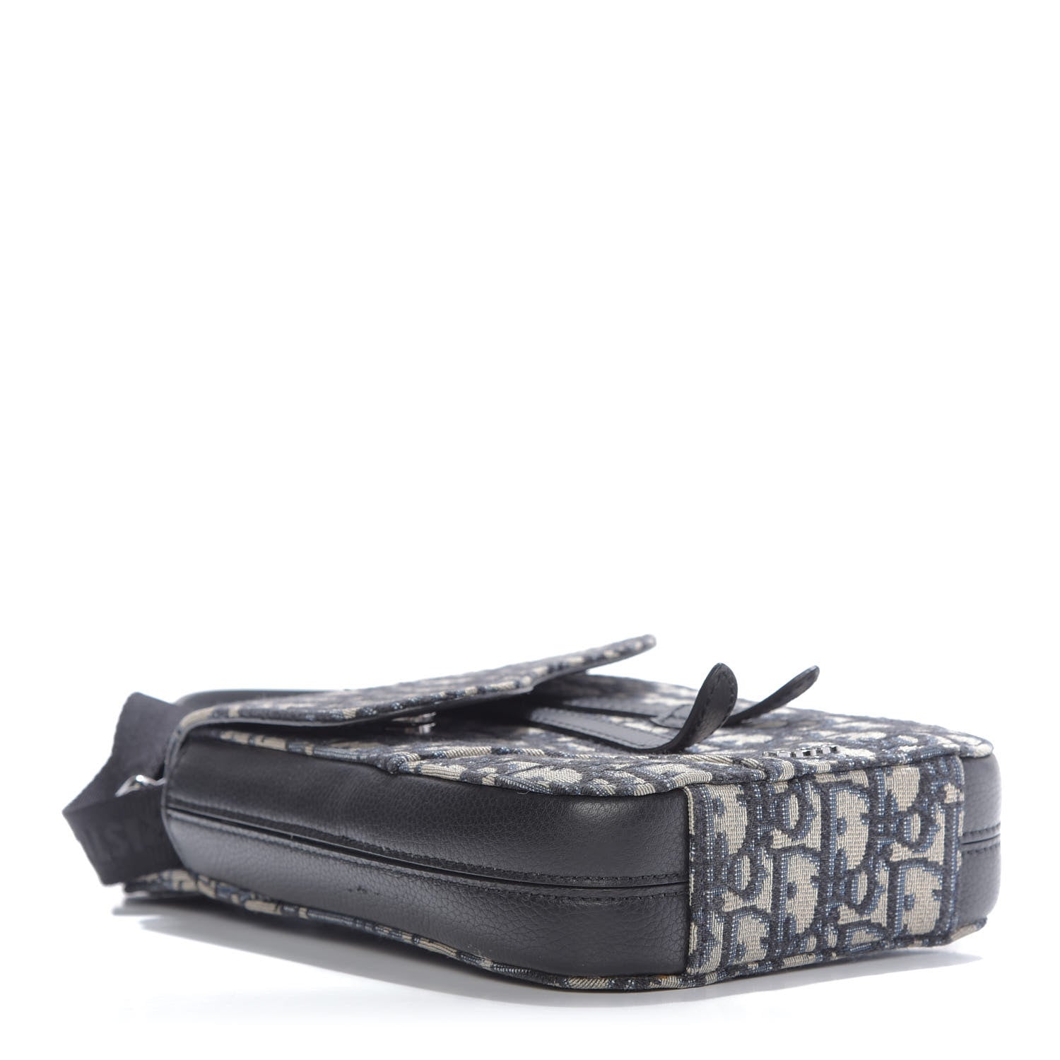 Christian Dior Oblique Saddle Pouch Blue 4 of 9